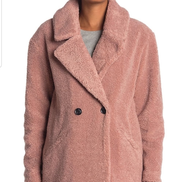 Lucky brand faux teddy fur coat in Large - Picture 3 of 10